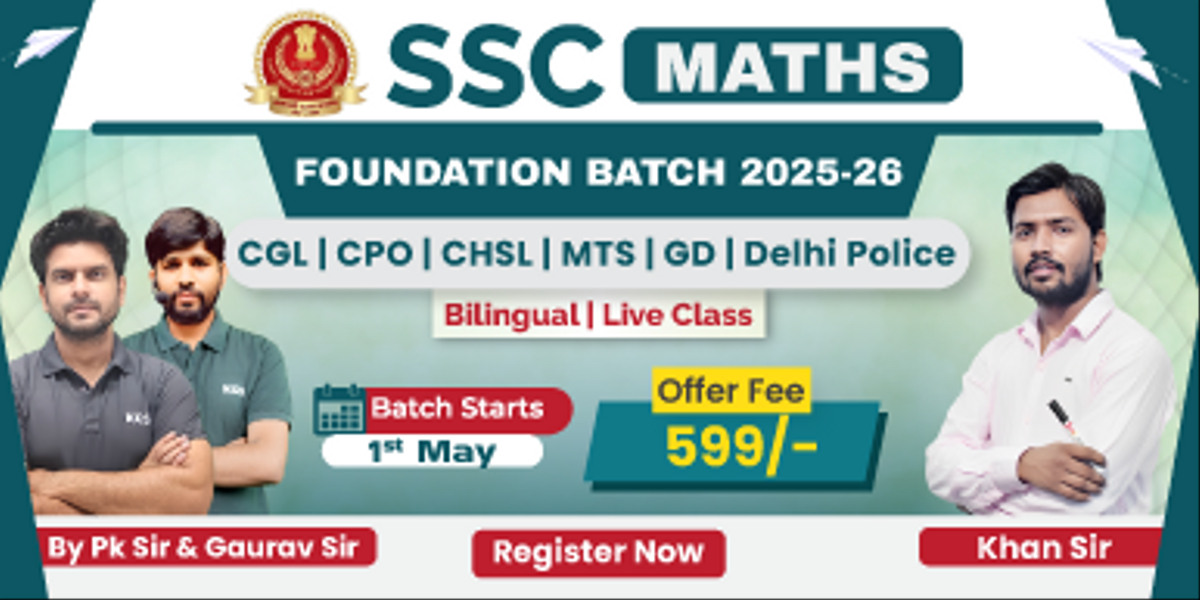 SSC Maths Foundation Batch 2025-26