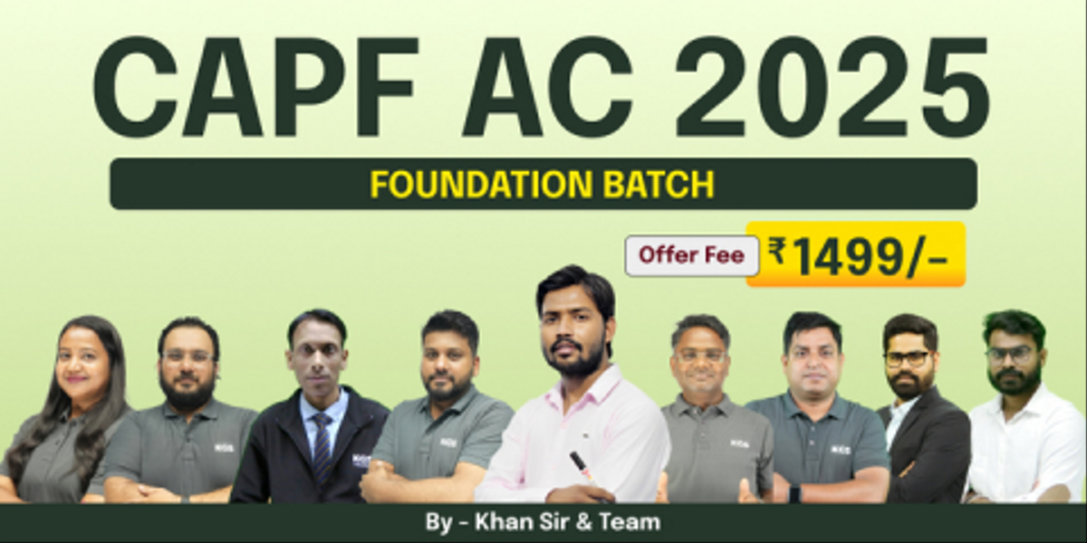 CAPF AC Foundation Batch 2025