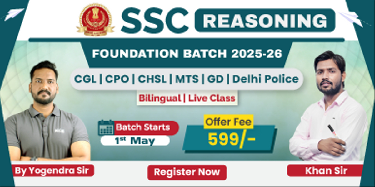 SSC Reasoning Foundation Batch 2025-26