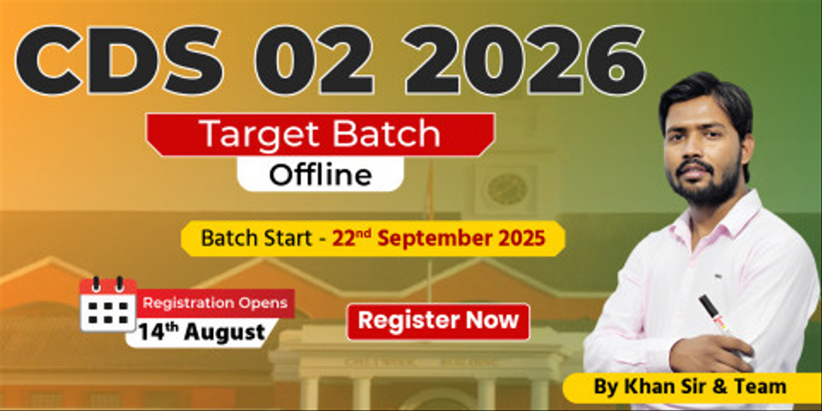 CDS 2 2026 Target Batch  (Dehradun Offline)