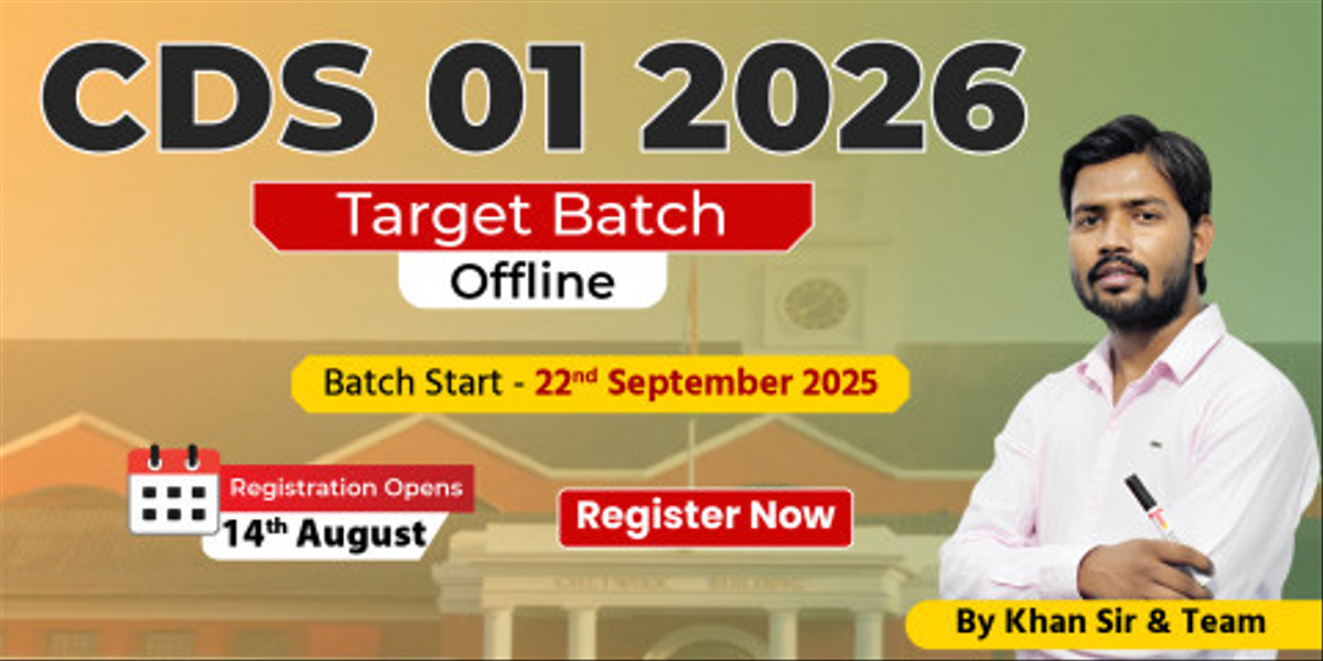 CDS 1 2026 Target Batch (Dehradun Offline)