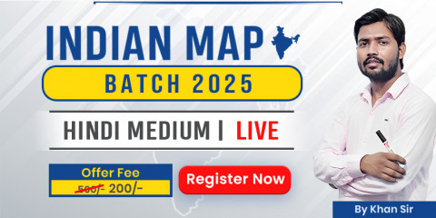 Indian Map 2025 By Khan Sir