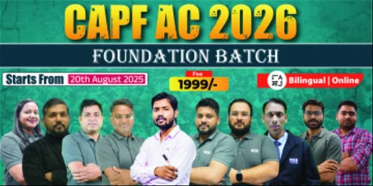 CAPF AC 2026  Foundation Batch