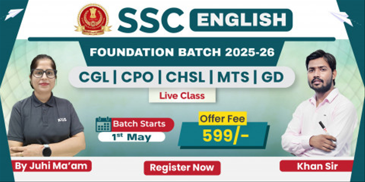 SSC English Foundation Batch 2025-26