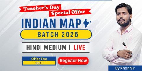 Indian Map 2025 By Khan Sir
