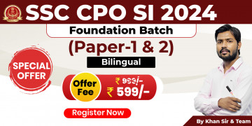 SSC CPO-SI 2024 Foundation Batch