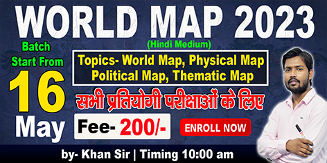 World Map 2023 by Khan Sir