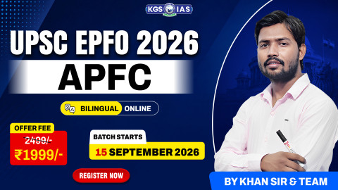 UPSC EPFO APFC 2026 Prelims Batch