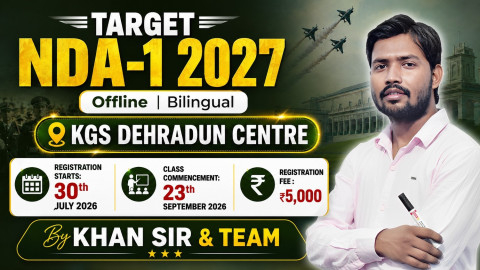 NDA-1 2027 Target Batch (Dehradun Offline)