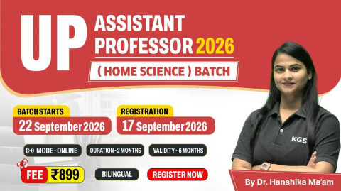 UP Assistant Professor 2026 (Home Science)