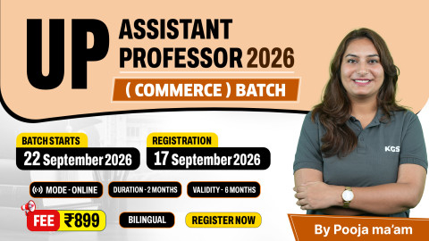 UP Assistant Professor 2026 (Commerce)