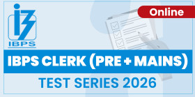 IBPS CLERK (Pre + mains) TEST SERIES 2026
