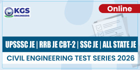 UPSSSC JE | RRB JE CBT-2 | SSC JE | All State JE | Civil Engineering Test Series