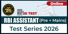 RBI ASSISTANT (Pre+Mains) TEST SERIES 2026