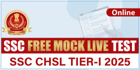 SSC Free Mock Test 2025 Open Mock (SSC CHSL TIER I 2025)