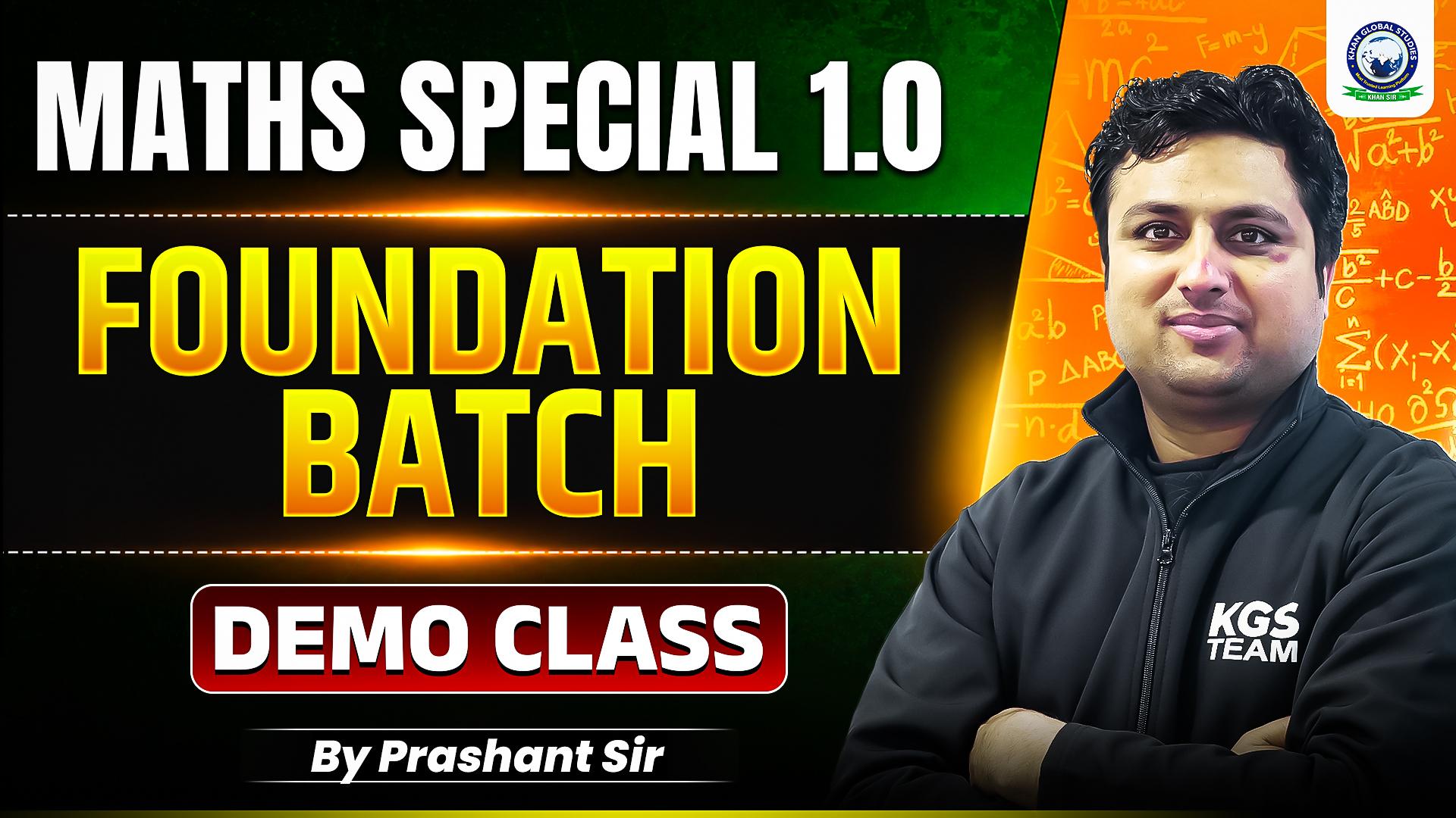Maths Special 1.0 Demo Class 1