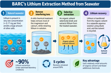Indian Scientists Develop New Way to Extract Lithium from Seawater