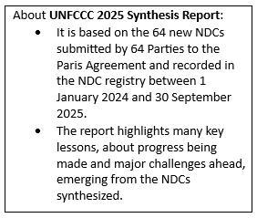 UNFCCC 2025 Synthesis Report