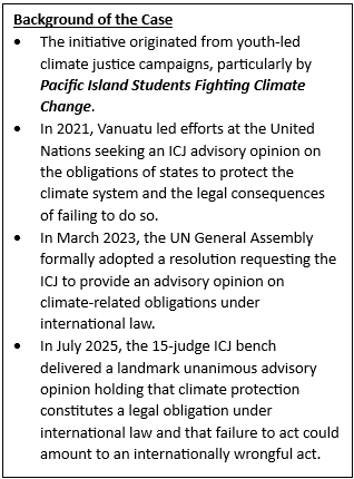 General Assembly Backs Historic Climate Ruling of ICJ