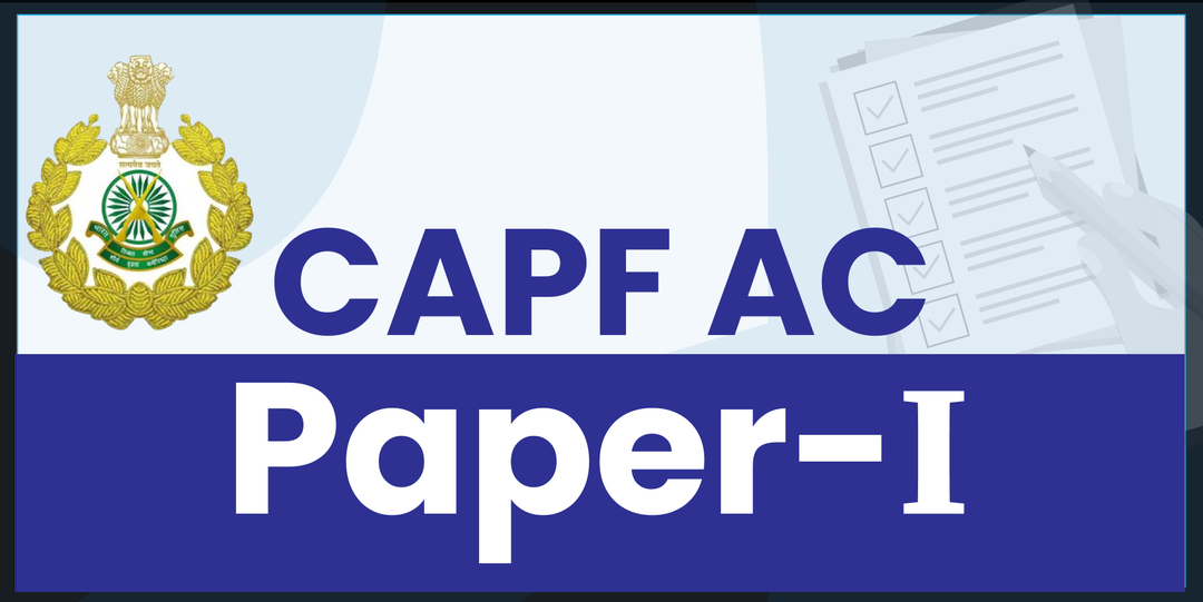 CAPF Test Series (Paper-1) [Online]