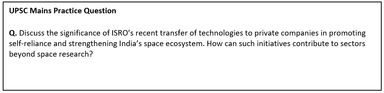 ISRO Technologies Transferred to Private Companies