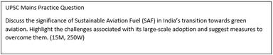 Sustainable Aviation Fuel (SAF)